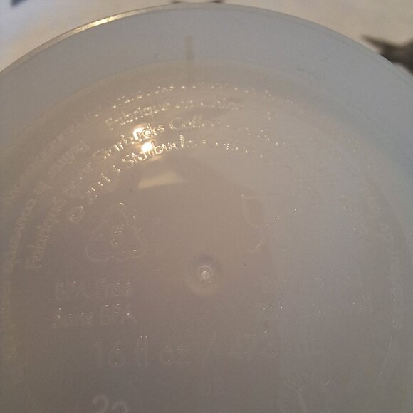 2013 Starbucks Halloween Reusable 16 oz Plastic No Lid Glow In The Dark Cup - Picture 4 of 5